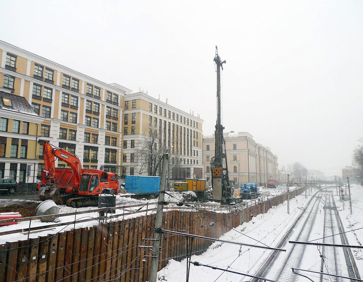 III и IV главные пути Москва -пассажирская -Курская (искл.)­Москва Каланчевская. Подпорная стенка ПС8